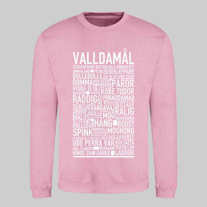 Valldamål Dialekt Text Sweatshirt
