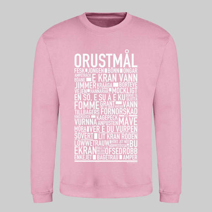 Orustmål Dialekt Text Sweatshirt