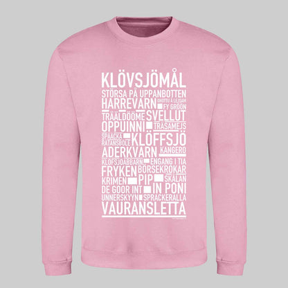 Klövsjömål Dialekt Text Sweatshirt