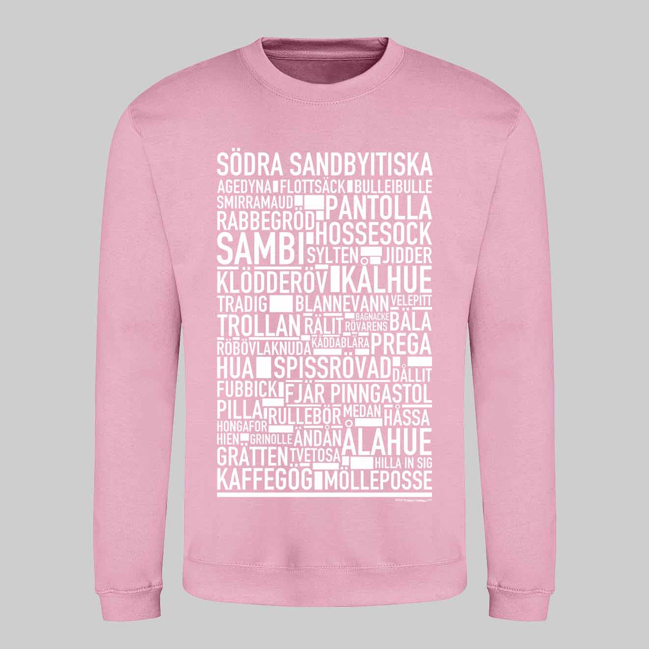 Södra Sandbyitiska Dialekt Text Sweatshirt