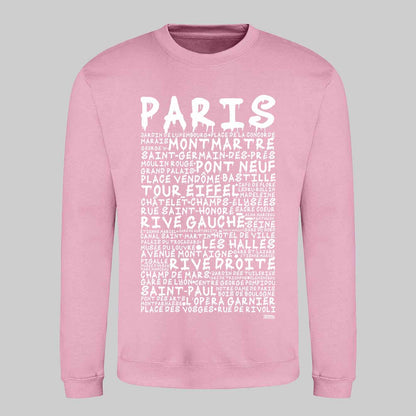 Paris Graffiti Text Sweatshirt