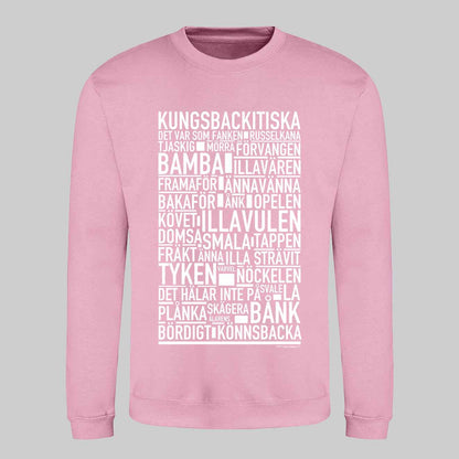 Kungsbackitiska Dialekt Text Sweatshirt