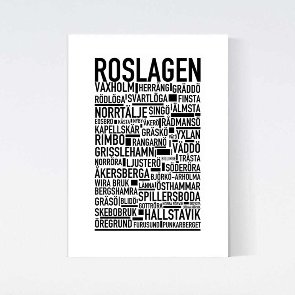 Roslagen Text Poster