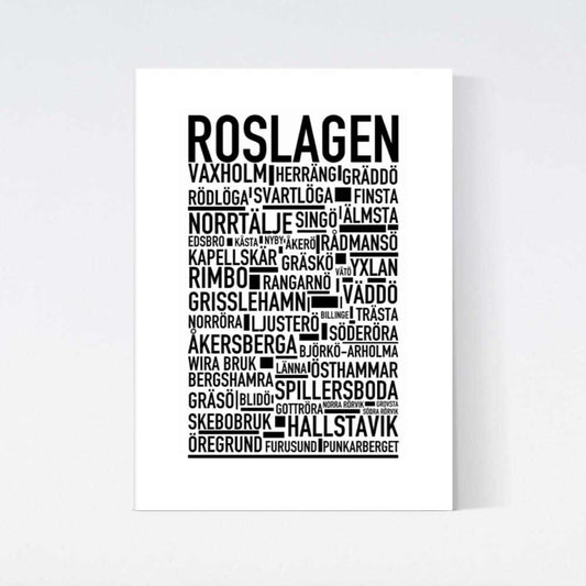 Roslagen Text Poster