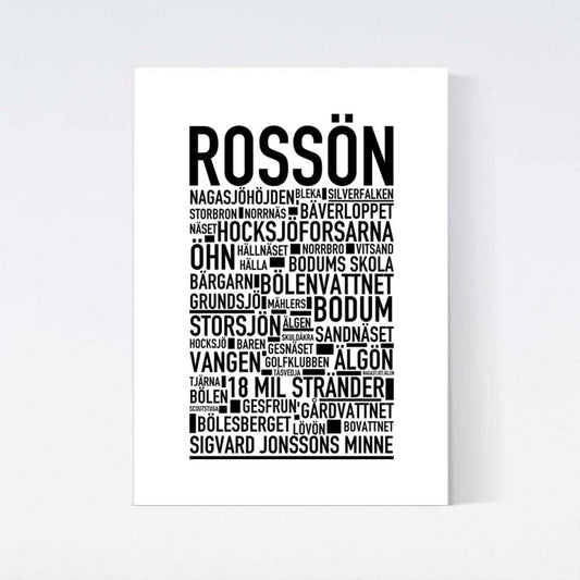 Rossön Text Poster