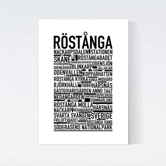 Röstånga Text Poster