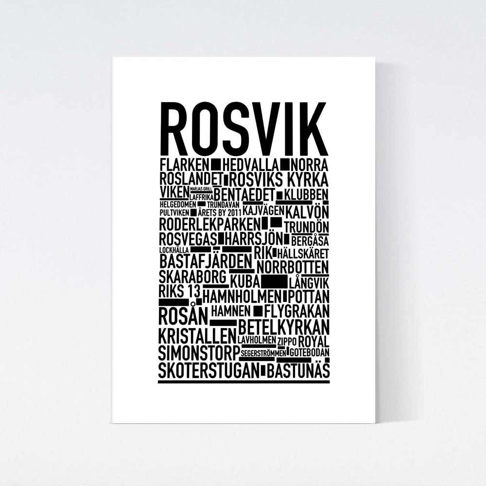Rosvik Text Poster