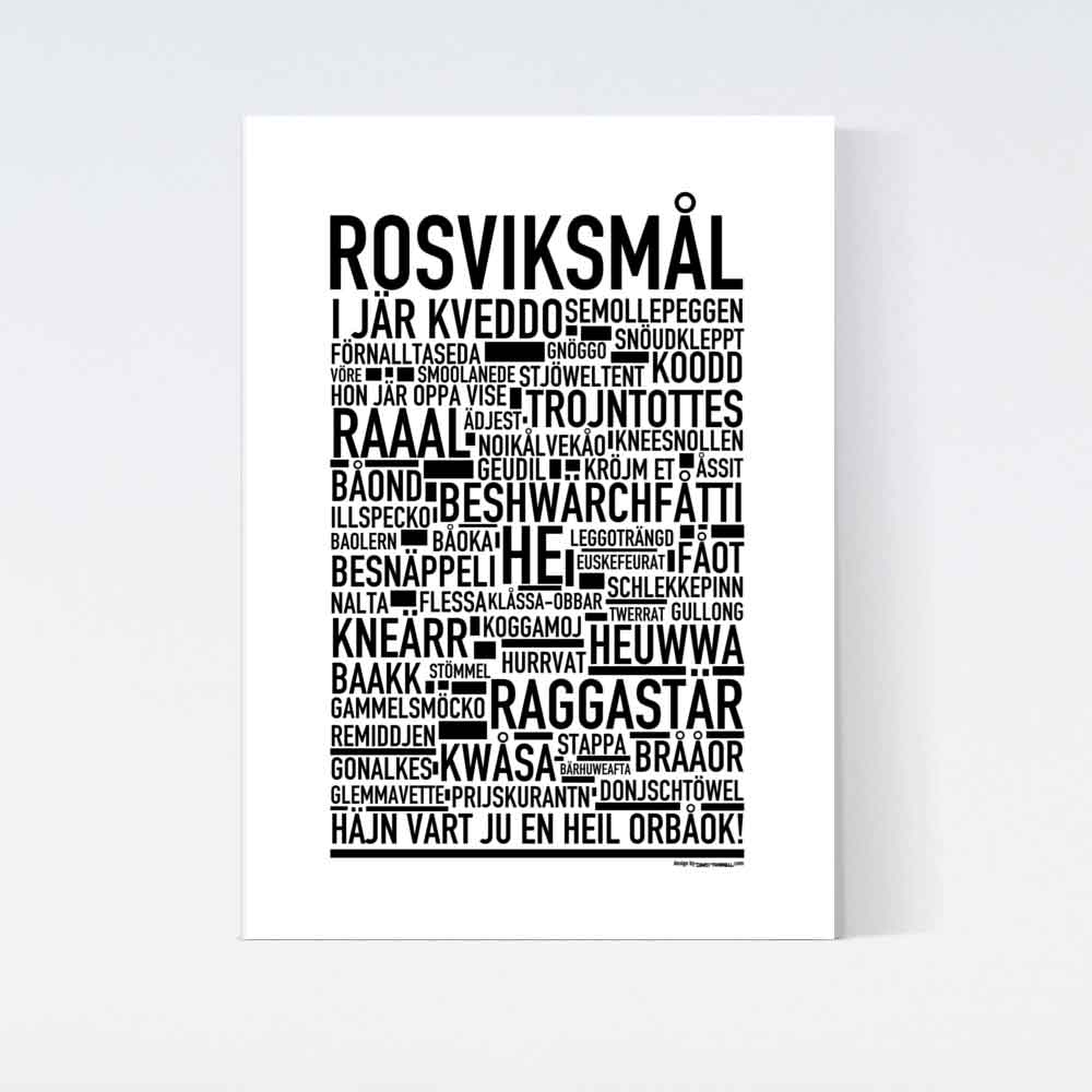 Rosviksmål Dialekt Text Poster