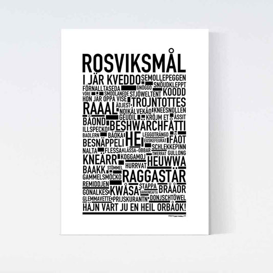 Rosviksmål Dialekt Text Poster