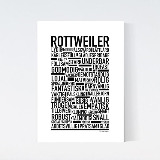 Rottweiler Text Poster