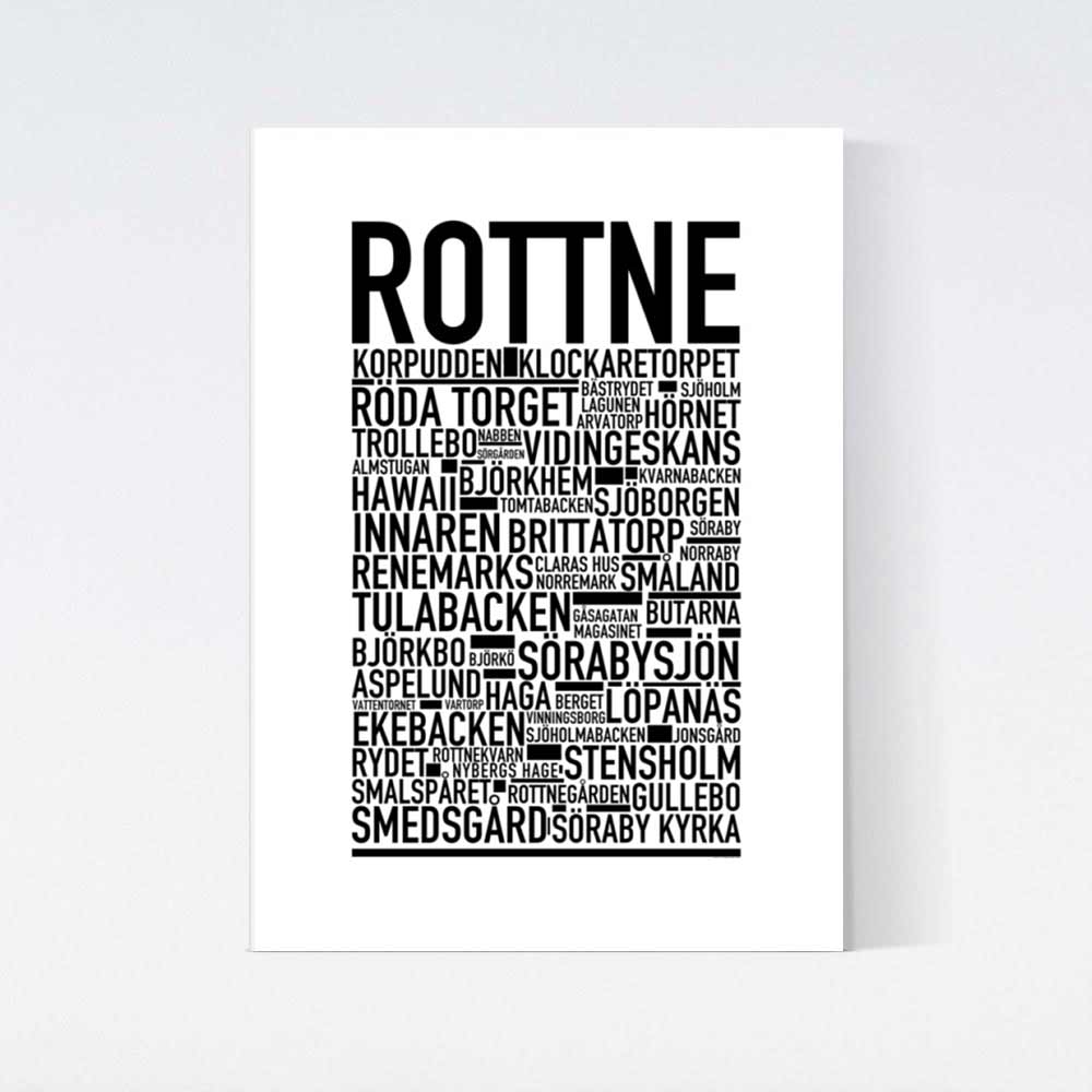 Rottne Text Poster