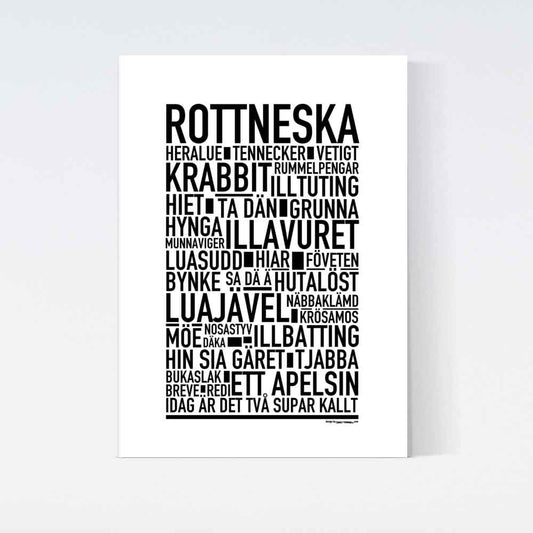 Rottneska Dialekt Text Poster