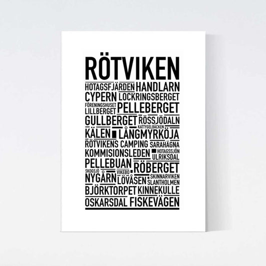 Rötviken Text Poster