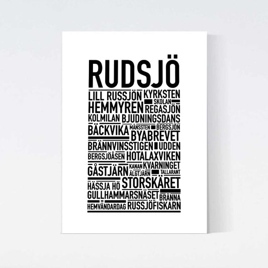 Rudsjö Text Poster