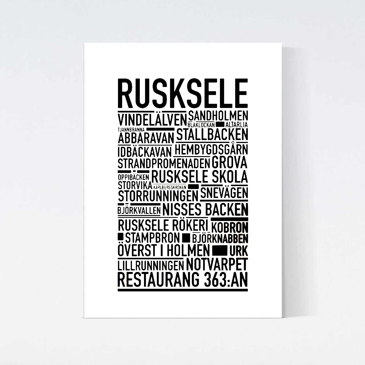 Ruksele Text Poster