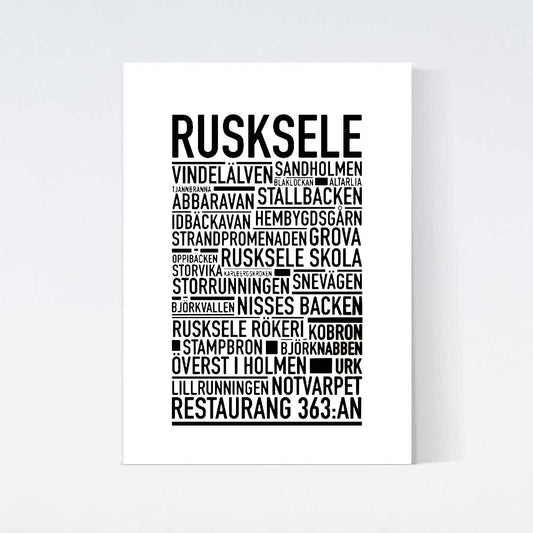 Ruksele Text Poster
