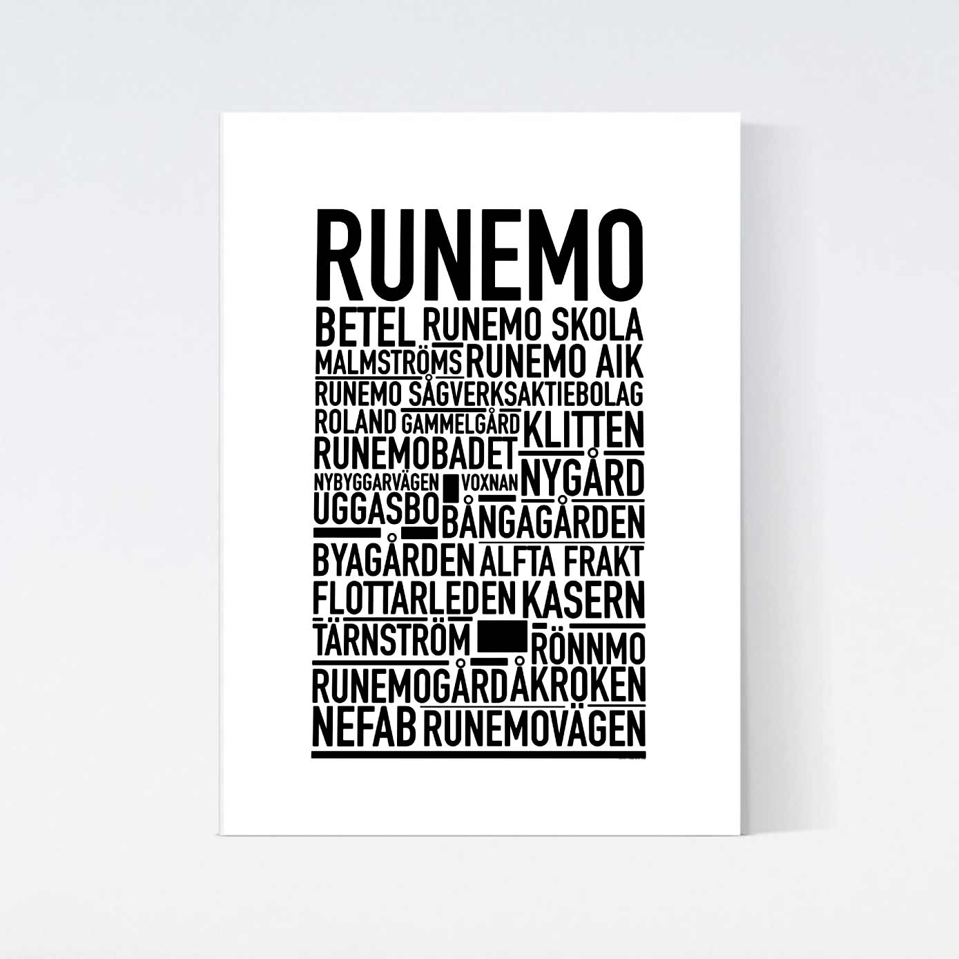 Runemo Text Poster