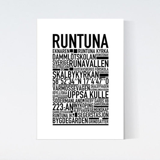 Runtuna Text Poster