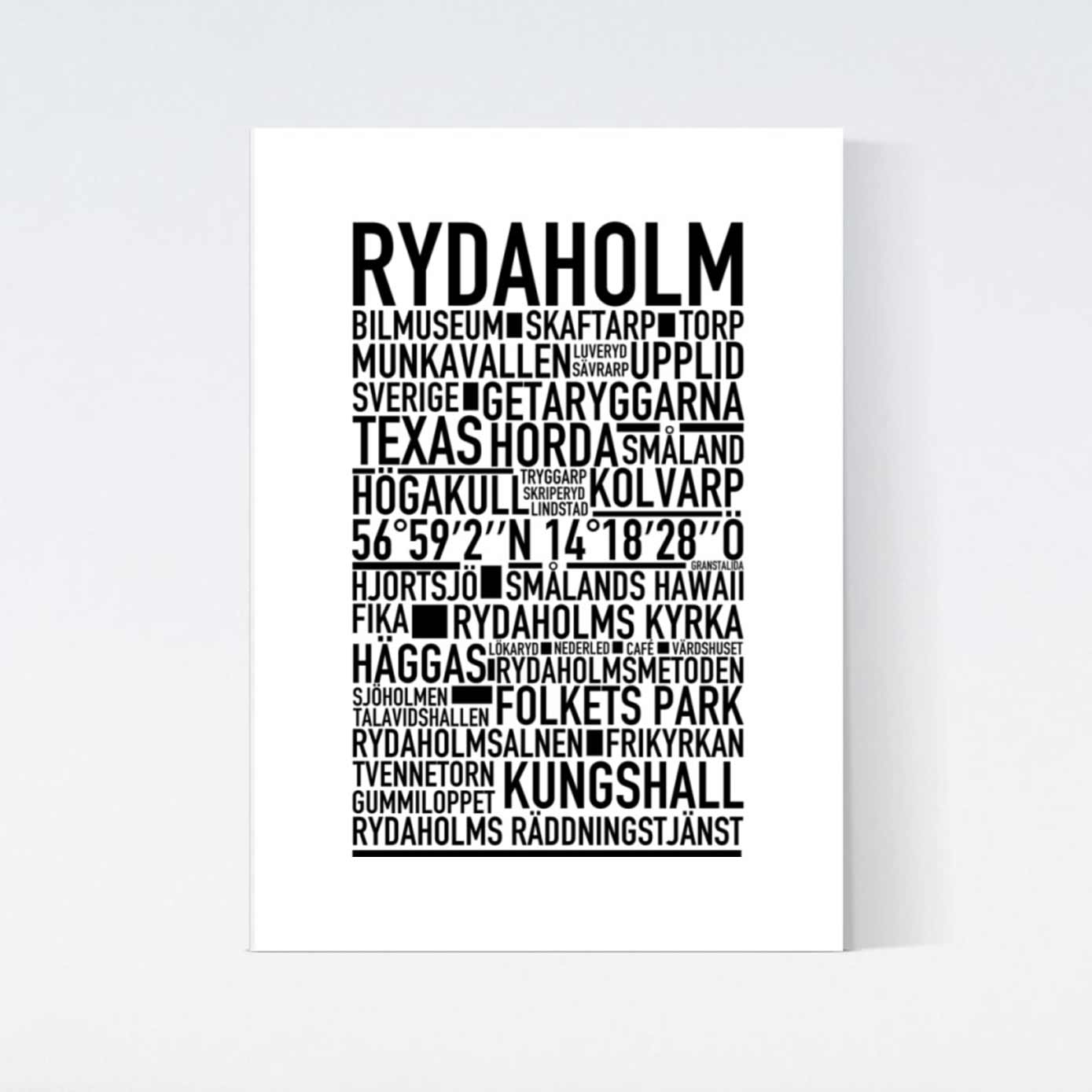 Rydaholm Text Poster