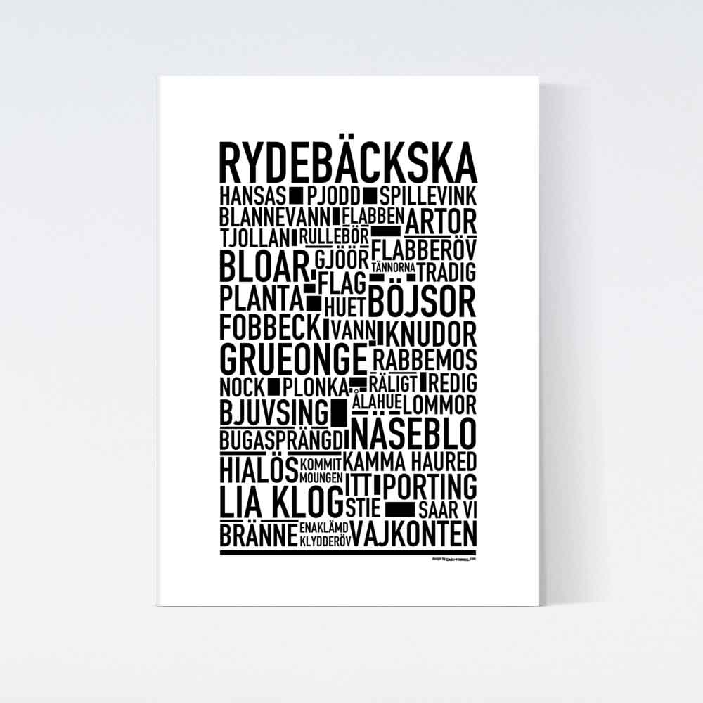 Rydebäckska Dialekt Text Poster