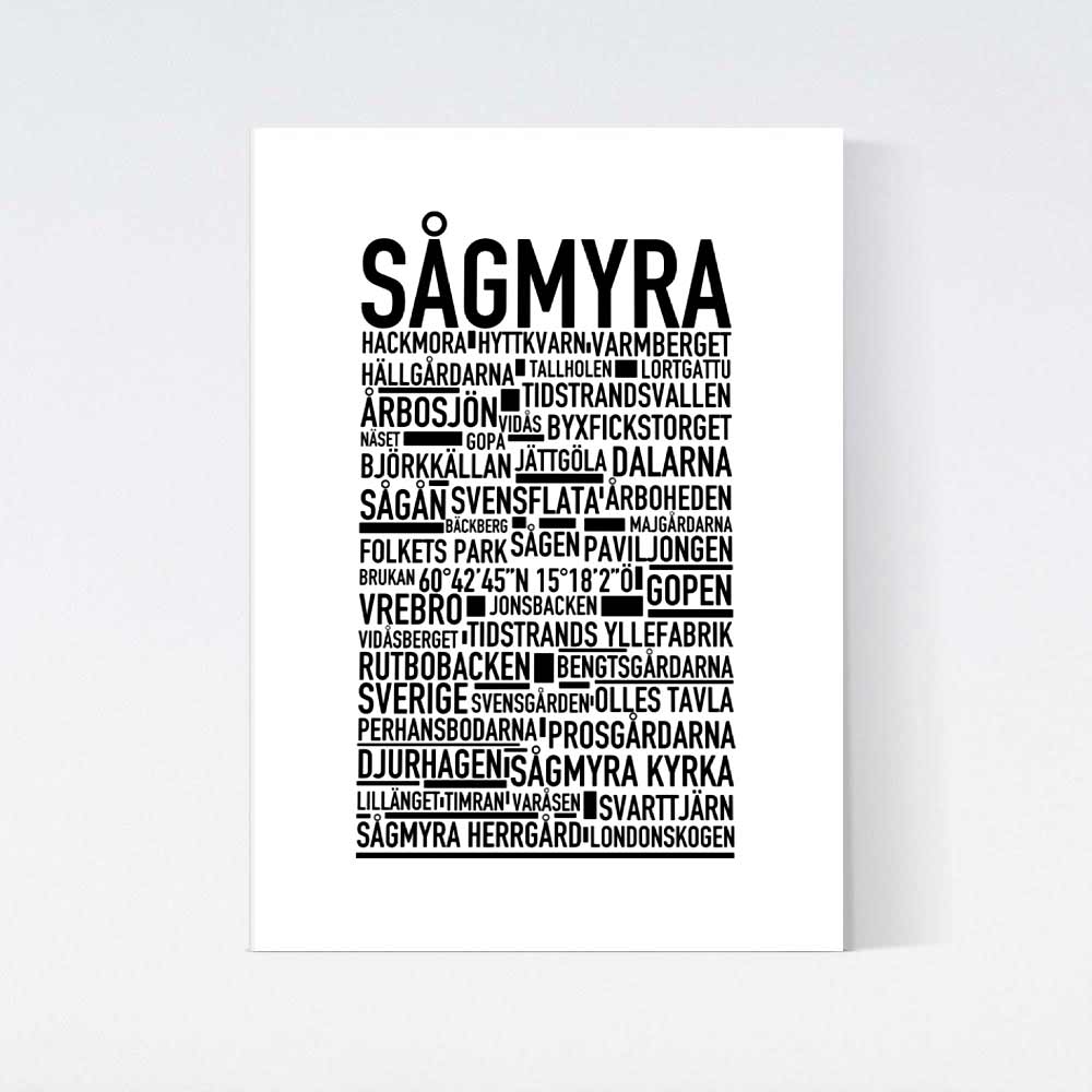 Sågmyra Text Poster