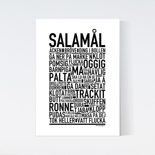 Salamål Dialekt Text Poster