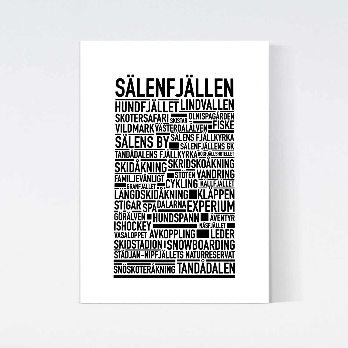 Sälenfjällen Text Poster