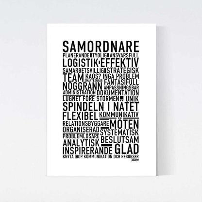 Samordnare Text Poster