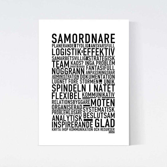 Samordnare Text Poster