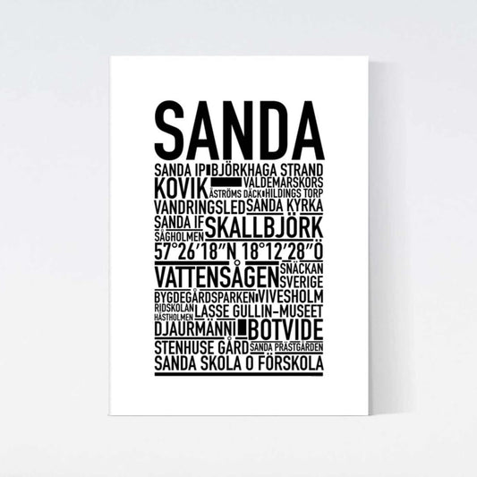 Sanda Text Poster