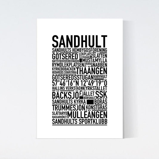 Sandhult Text Poster