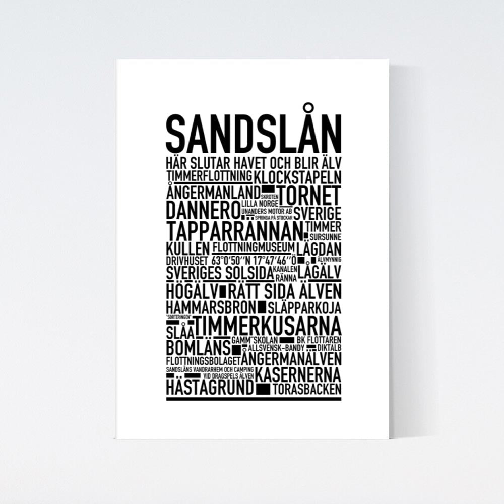 Sandslån Text Poster