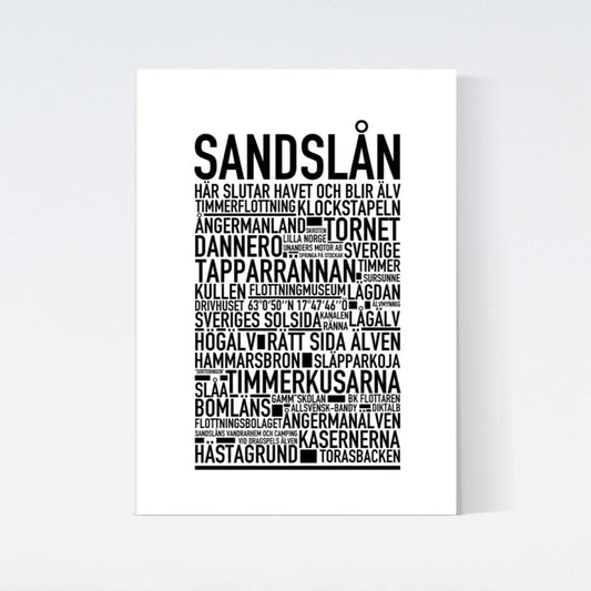 Sandslån Text Poster
