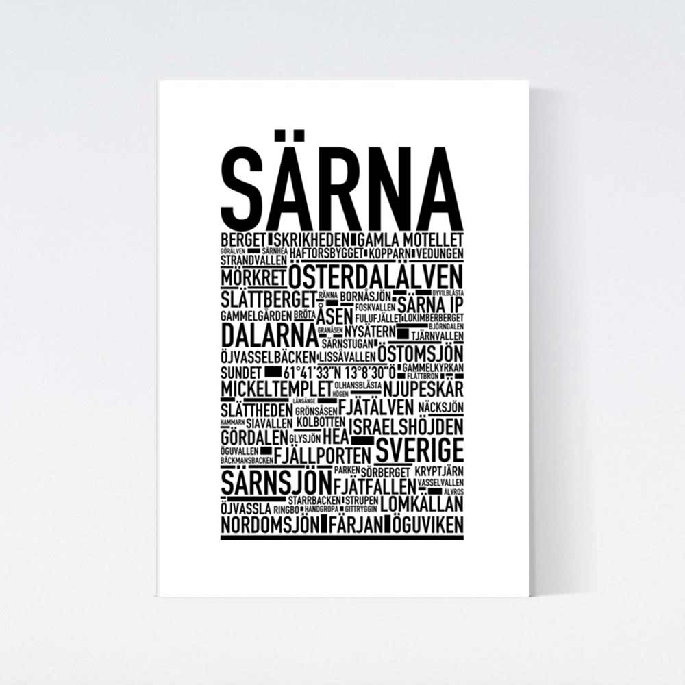 Särna Text Poster