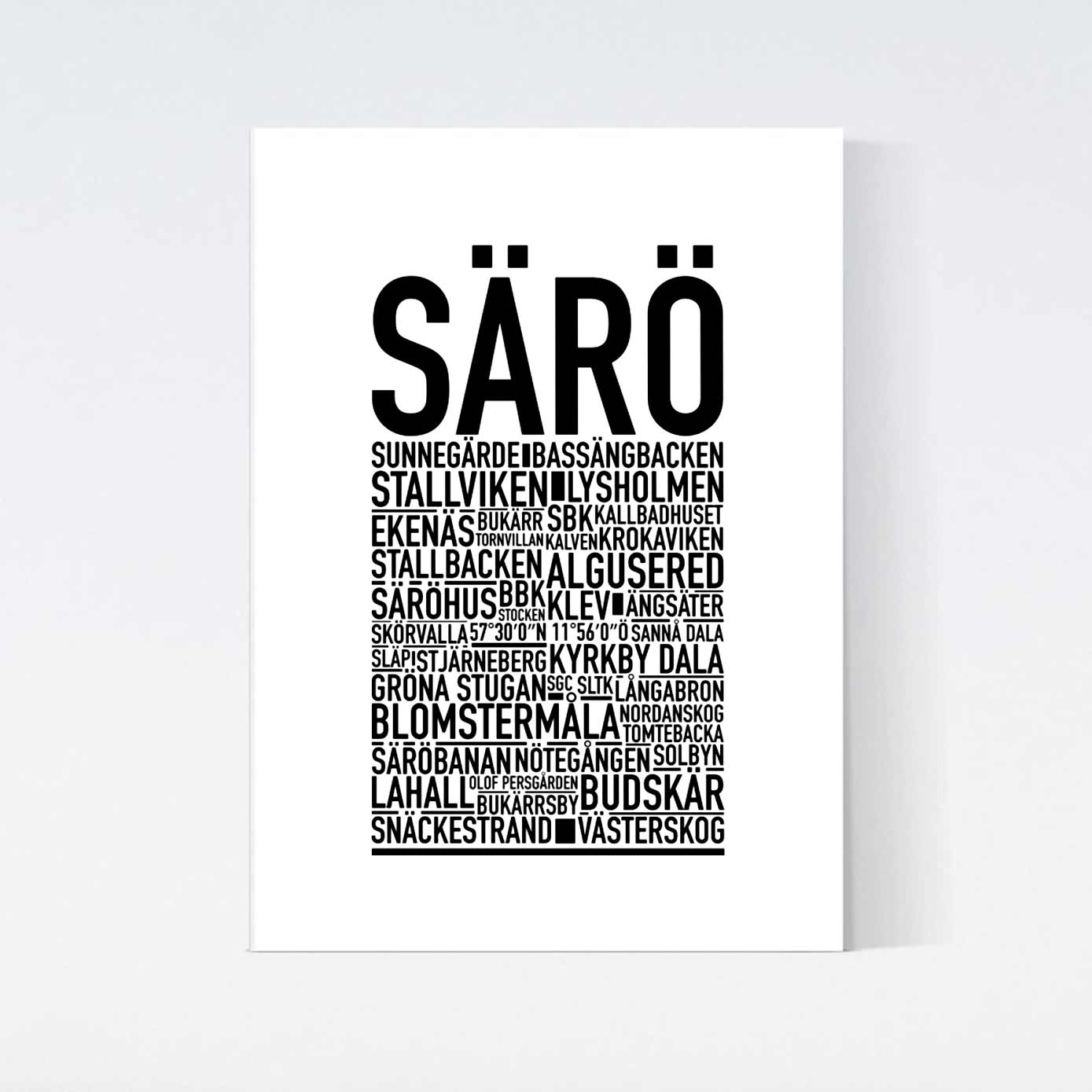Särö Text Poster