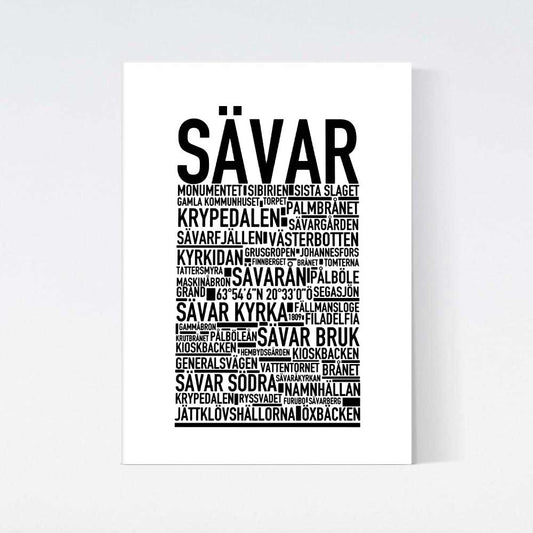 Sävar Text Poster