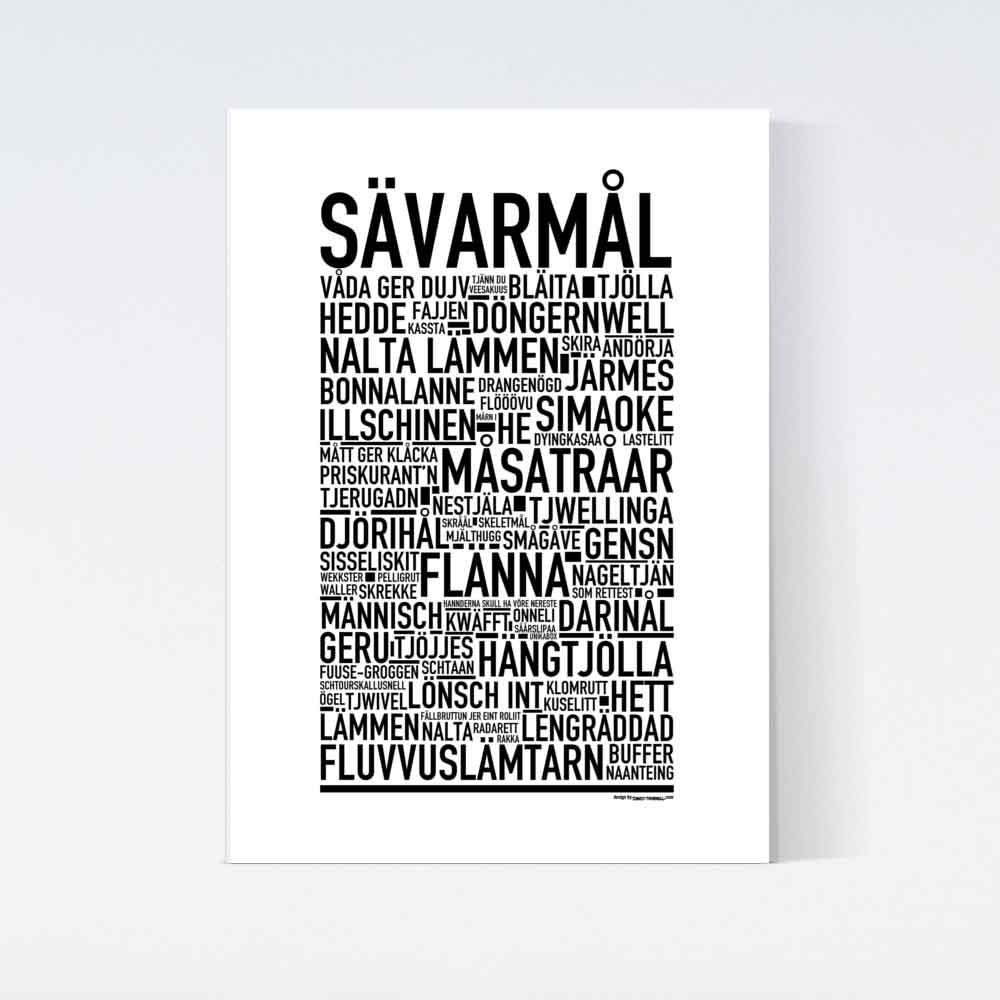 Sävarmål Dialekt Text Poster