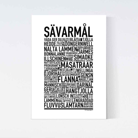 Sävarmål Dialekt Text Poster