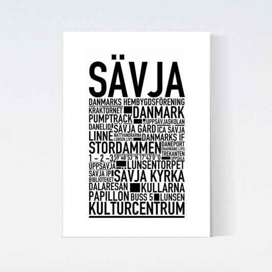 Sävja Text Poster
