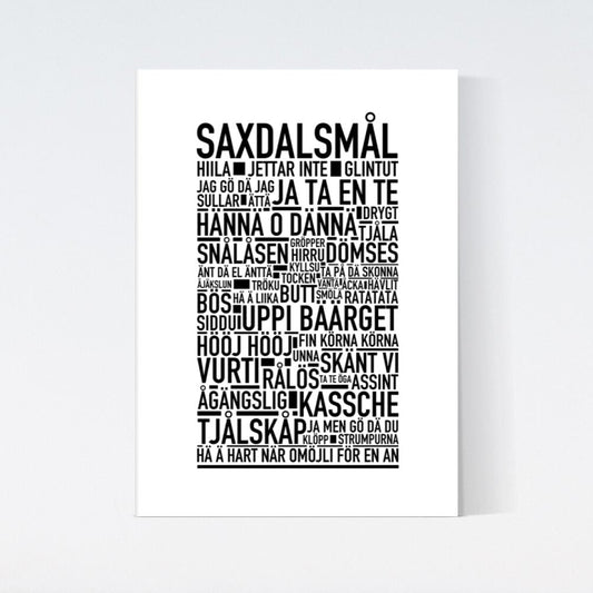 Saxdalsmål Dialekt Text Poster