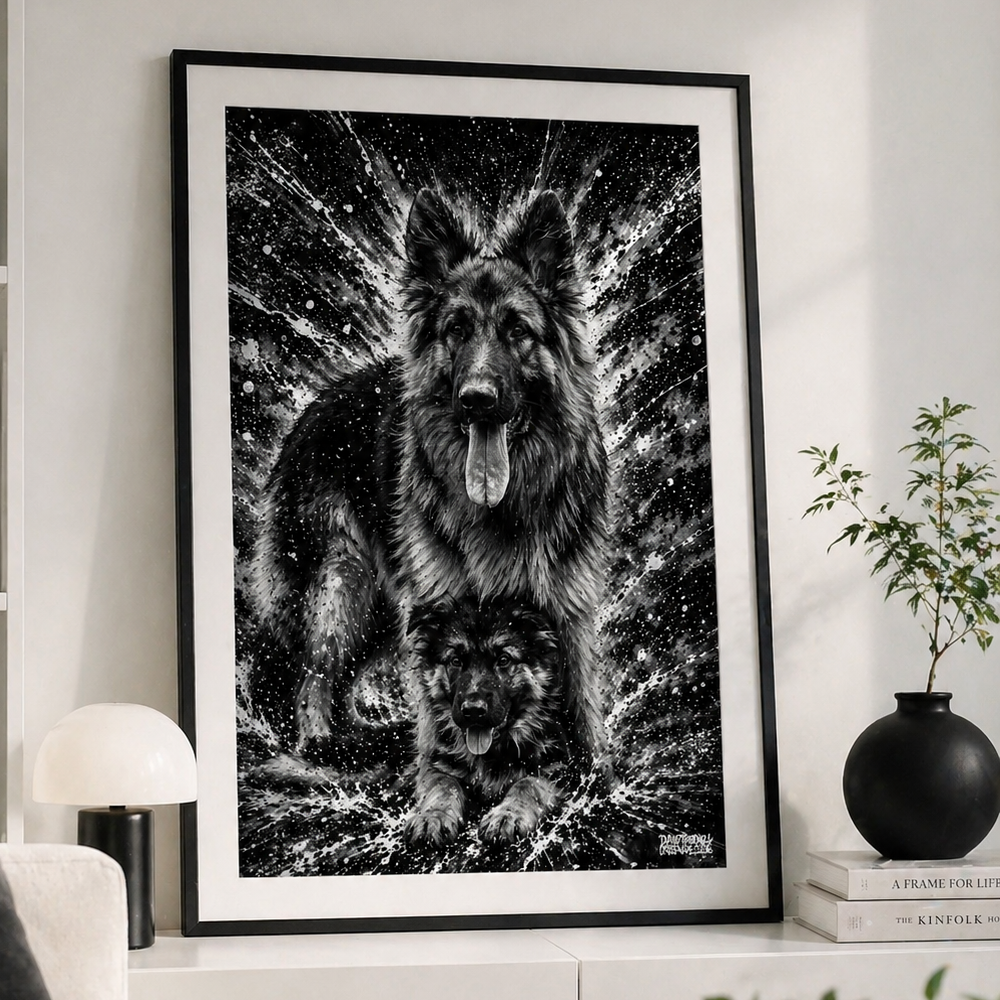Schäfer Porträtt Poster