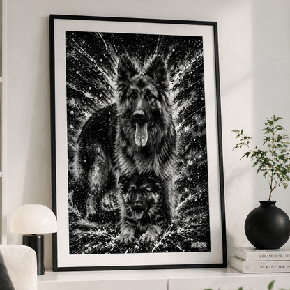 Schäfer Porträtt Poster