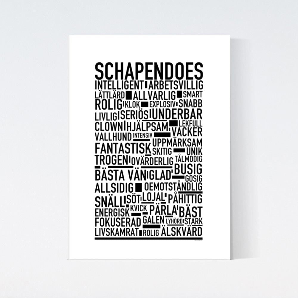 Schapendoes Text Poster