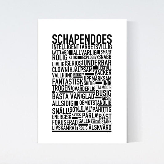 Schapendoes Text Poster