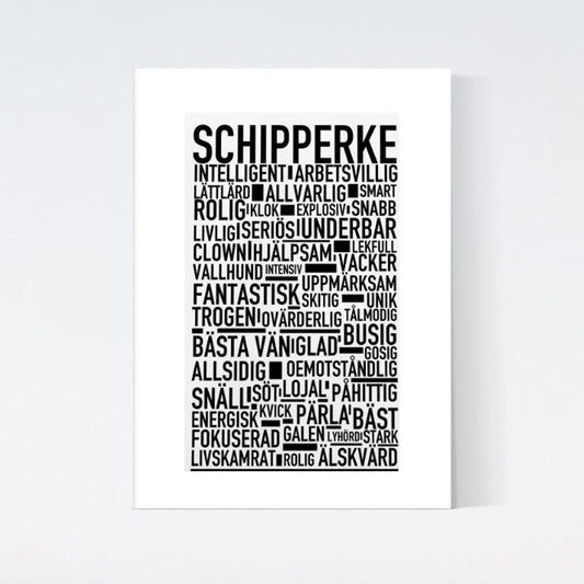 Schipperke Text Poster