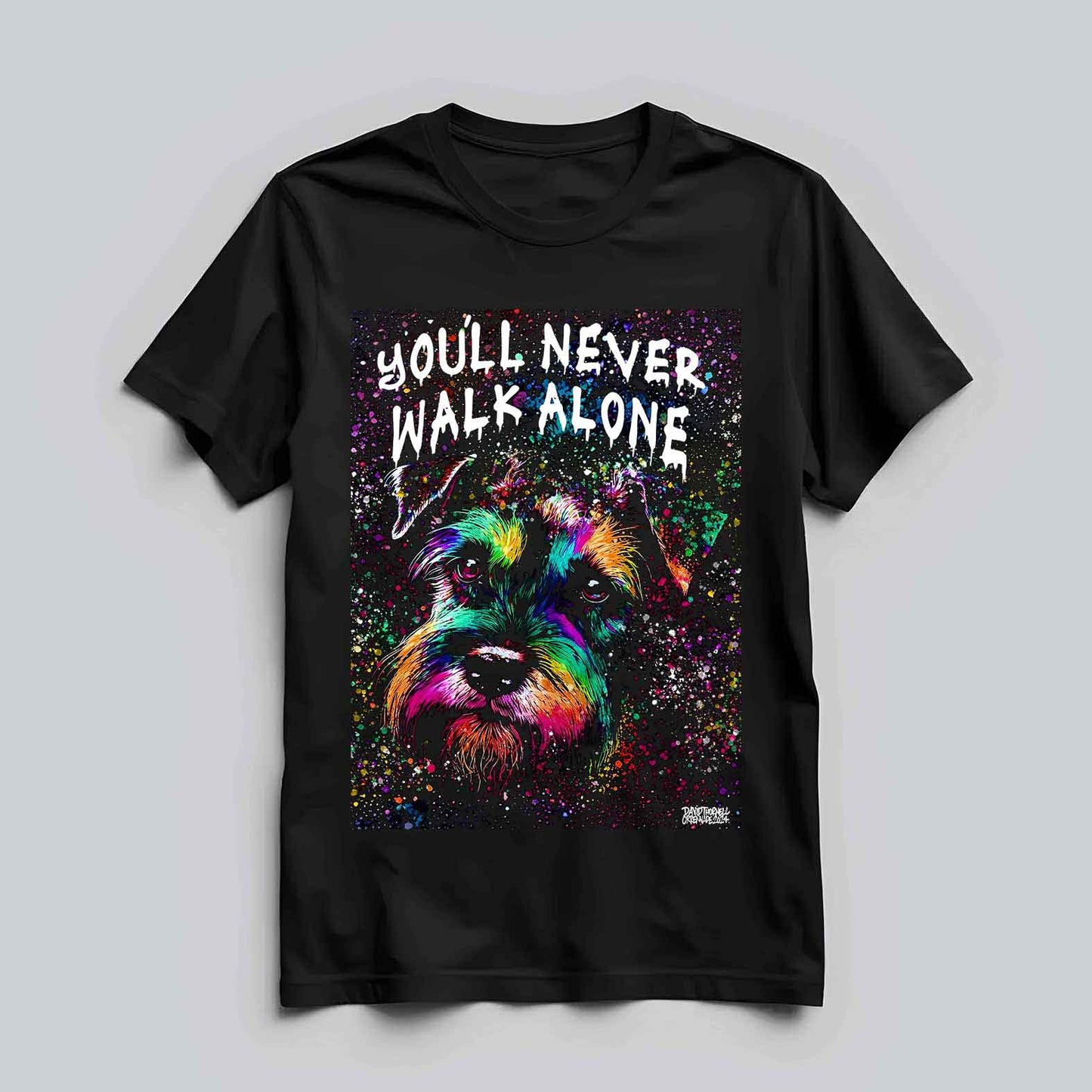 Schnauzer Walk Alone T-shirt