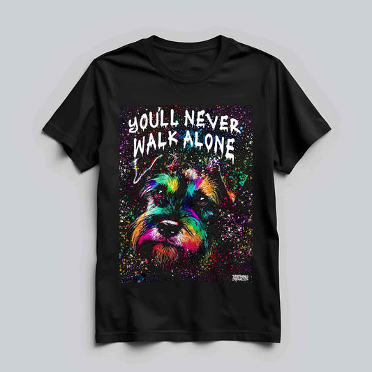 Schnauzer Walk Alone T-shirt