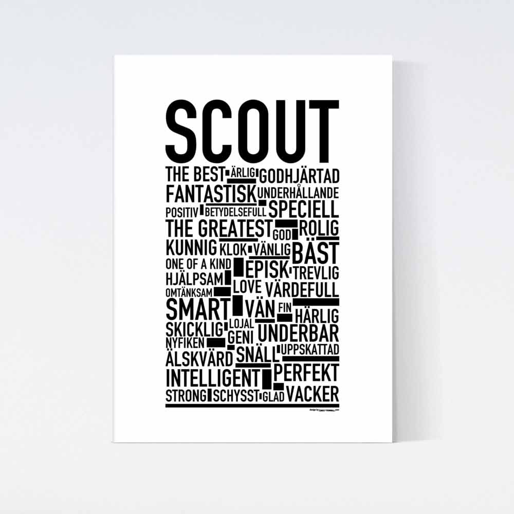 Scout Text Poster