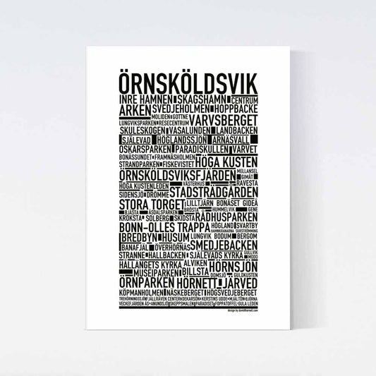 Örnsköldsvik Text Poster