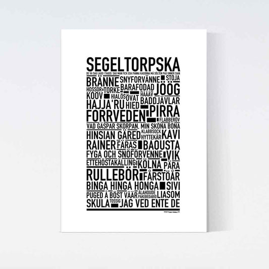 Segeltorpska Dialekt Text Poster